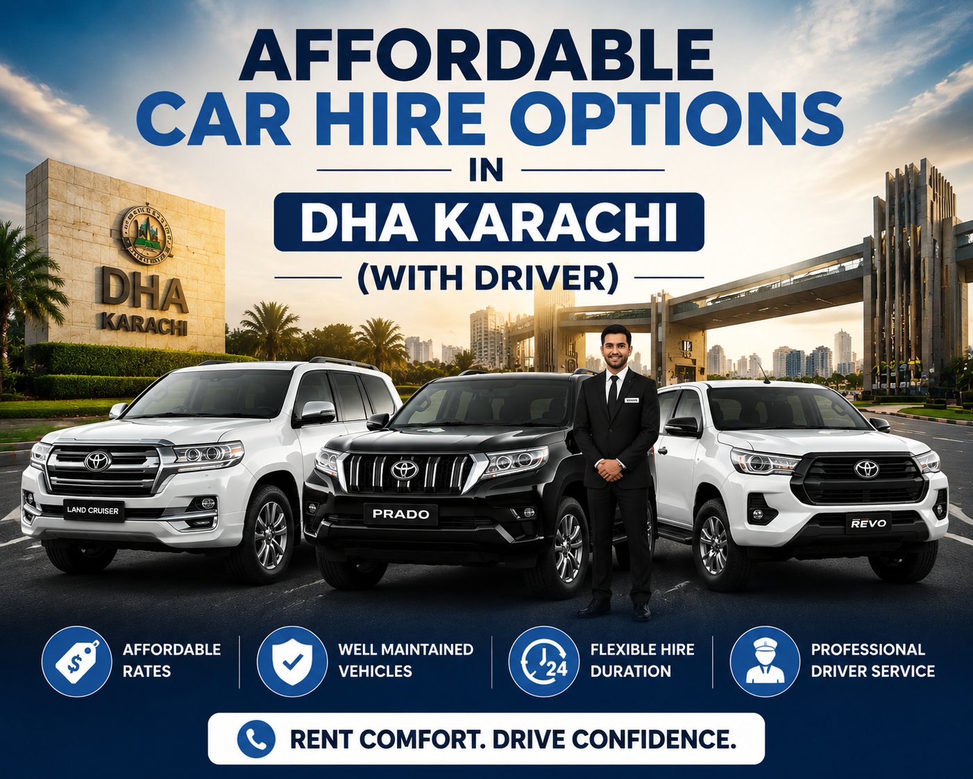 Affordable Car Hire Options in DHA Karachi
