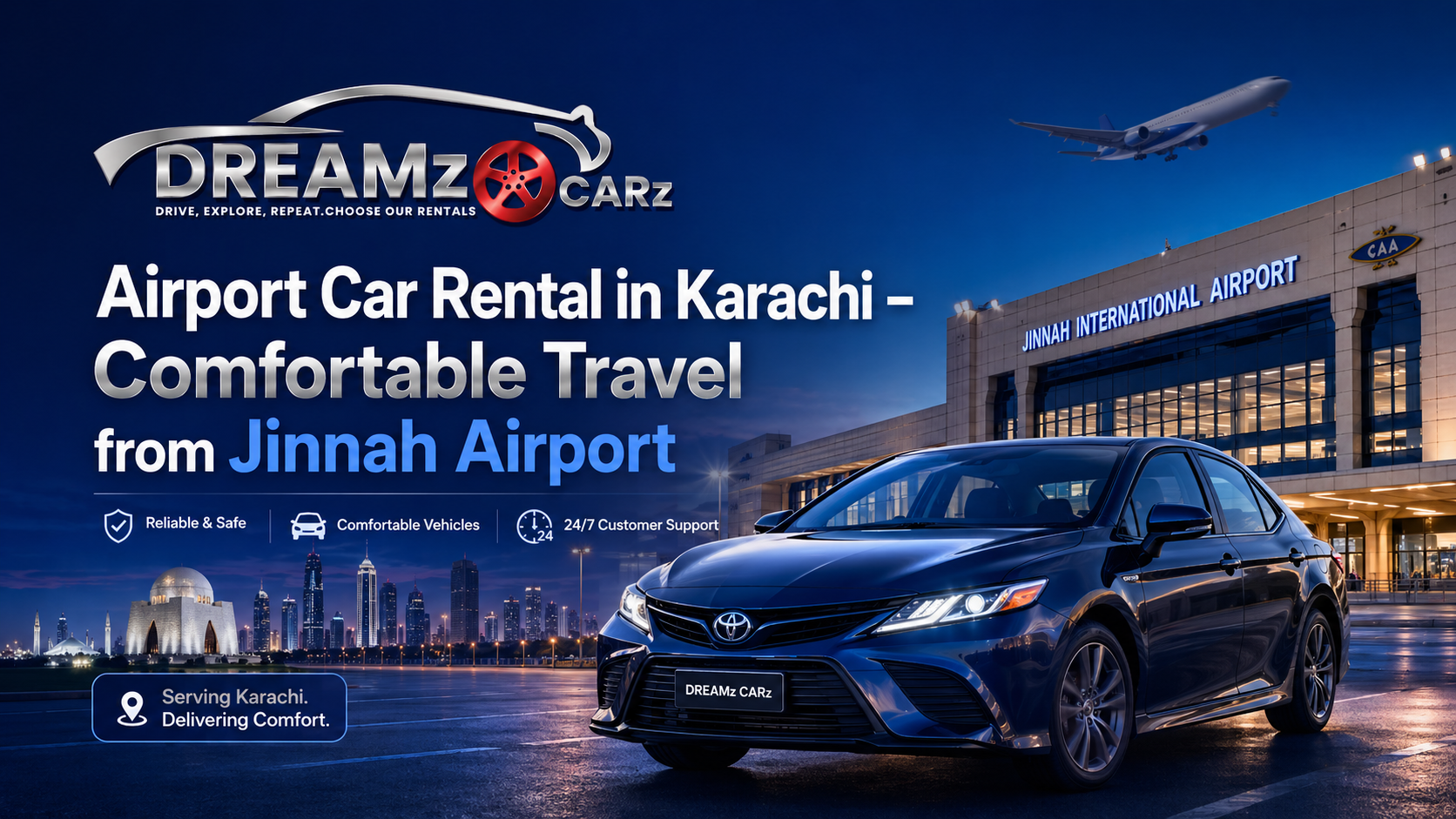 Airport Car Rental in Karachi – Comfortable Travel from Jinnah Airport